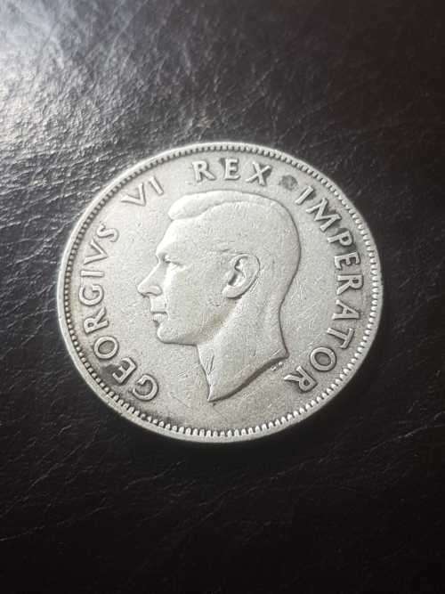 1945 SA UNION SILVER 2.5 SHILLINGS