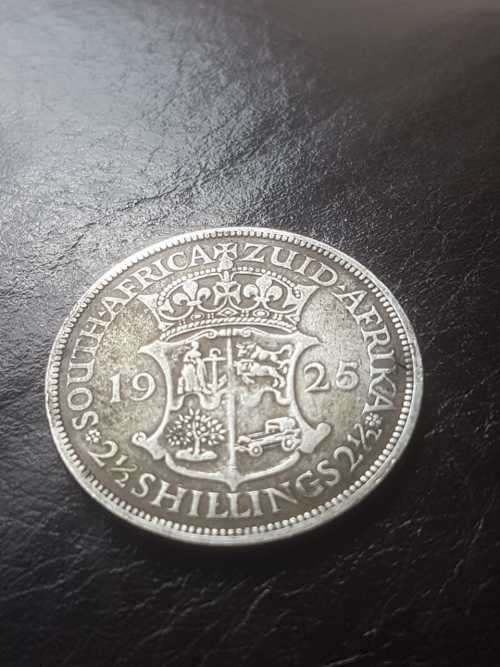 1925 SA UNION SILVER 2.5 SHILLINGS