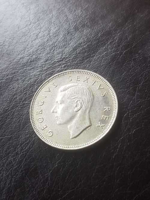 1952 SA UNION SILVER 2 SHILLINGS [To my opinion UNC]
