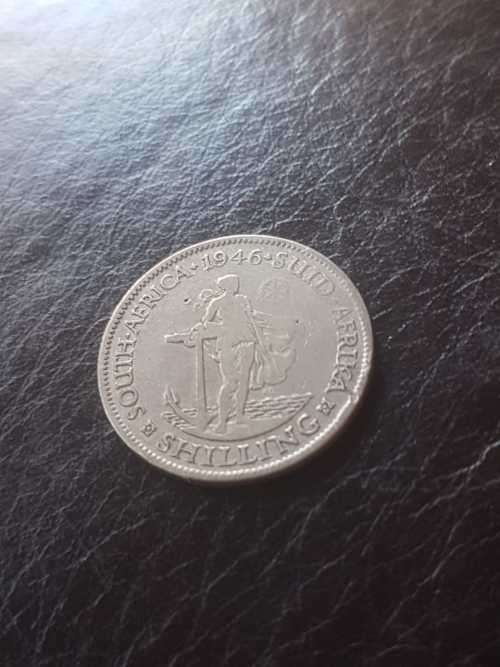 1946 SA UNION SILVER SHILLING [Rare]