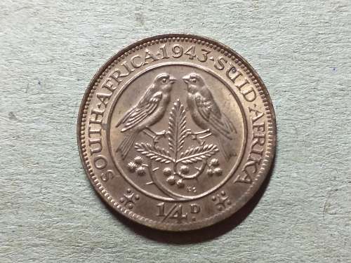 1943 SA UNION ¼ Penny - George VI [MINT STATE]