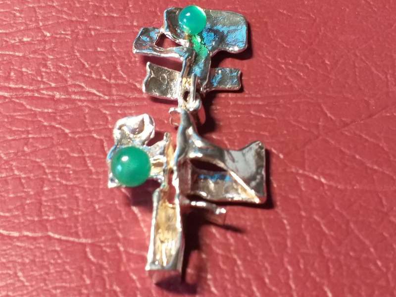 LOVELY UNIQUE SILVER PENDANT IN VERY GOOD CONDITION