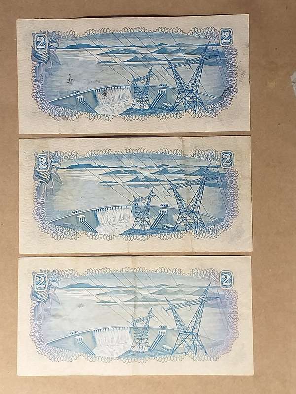 3 x RSA R2 BANK NOTES [T.W. de Jongh]