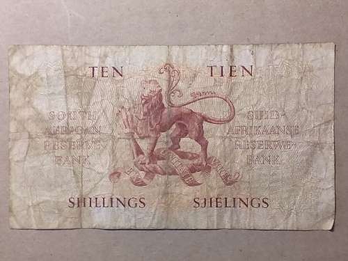 3 April 1950 RSA 10 SHILLINGS BANK NOTE