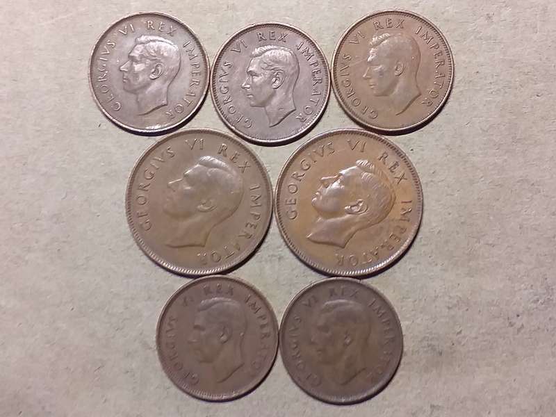 A LOT OF 6 SA UNION COINS