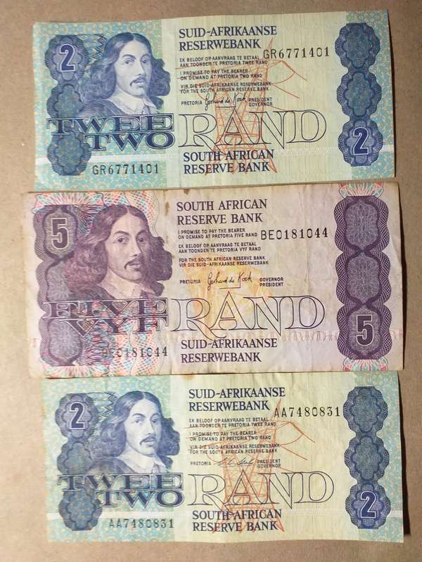 3 x RSA BANK NOTES