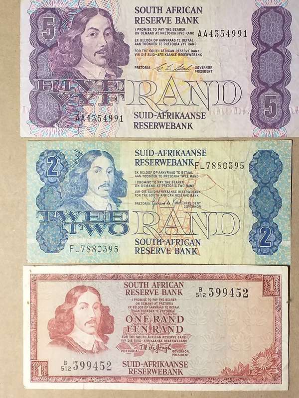 3 x RSA BANK NOTES