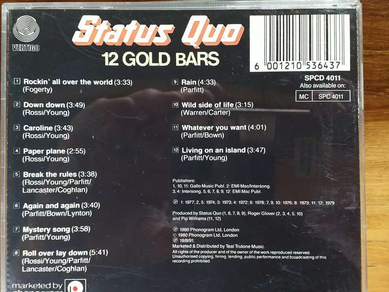 4 x CD's IN ORIGINAL CASES [One bid for all] See description.