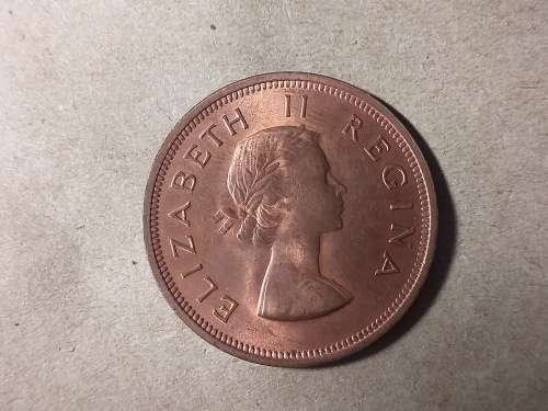 1954 SA UNION PENNY - BRILLIANT UNCIRCULATED