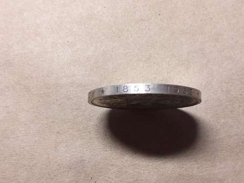 1953 RHODESIA SILVER 1 Crown - Elizabeth II Cecil Rhodes