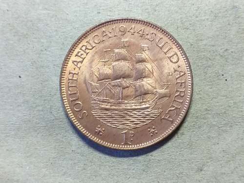 1944 SA UNION PENNY MINT STATE
