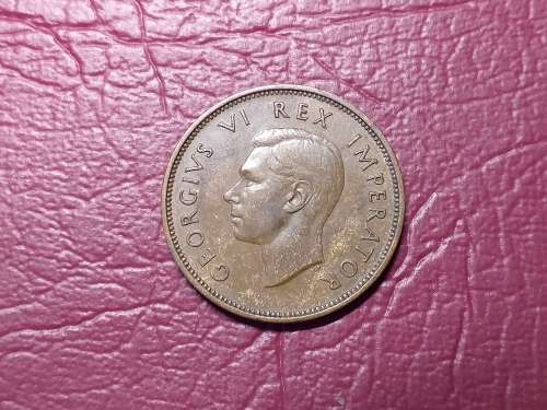 1938 SA UNION HALF PENNY