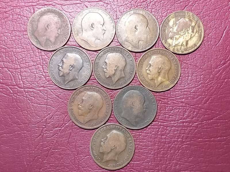 A LOT OF 10 BRITISH PENNIES [Bid per coin to take all]
