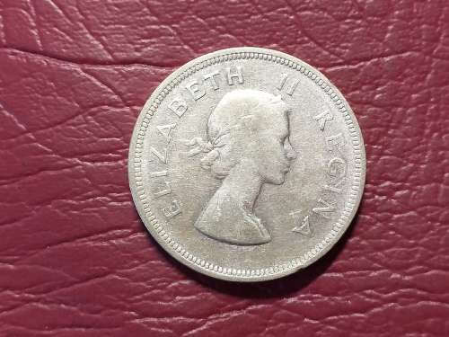 1954 SA UNION SILVER 2.5 SHILLINGS