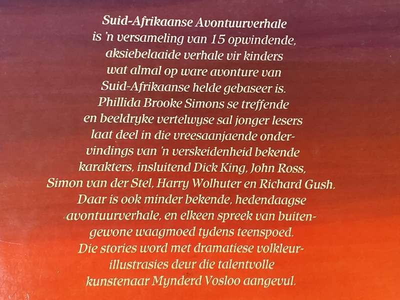 SUID-AFRIKAANSE AVONTUUR-VERHALE BY PHILLIDA BROOKE SIMONS