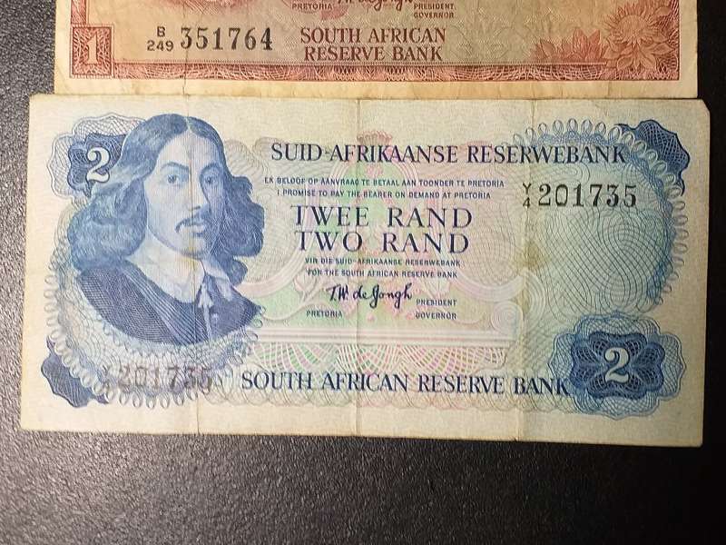 3 x RSA BANK NOTES - T.W. DE JONGH [One bid for all]