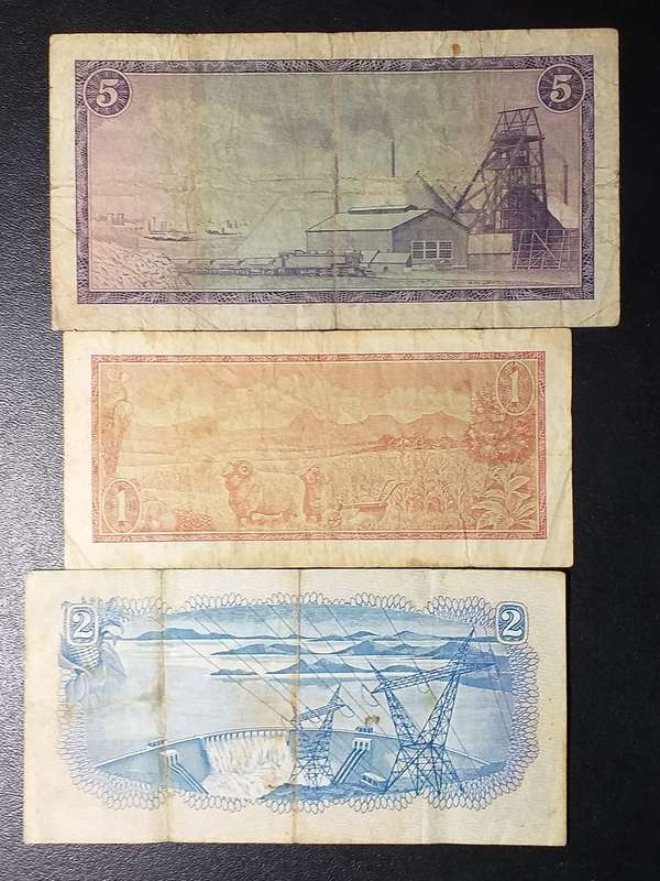 3 x RSA BANK NOTES - T.W. DE JONGH [One bid for all]