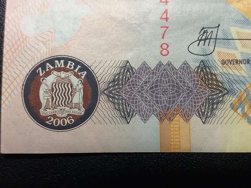 2006 ZAMBIA 100 KWACHA NOTE [To my opinion, uncirculated]