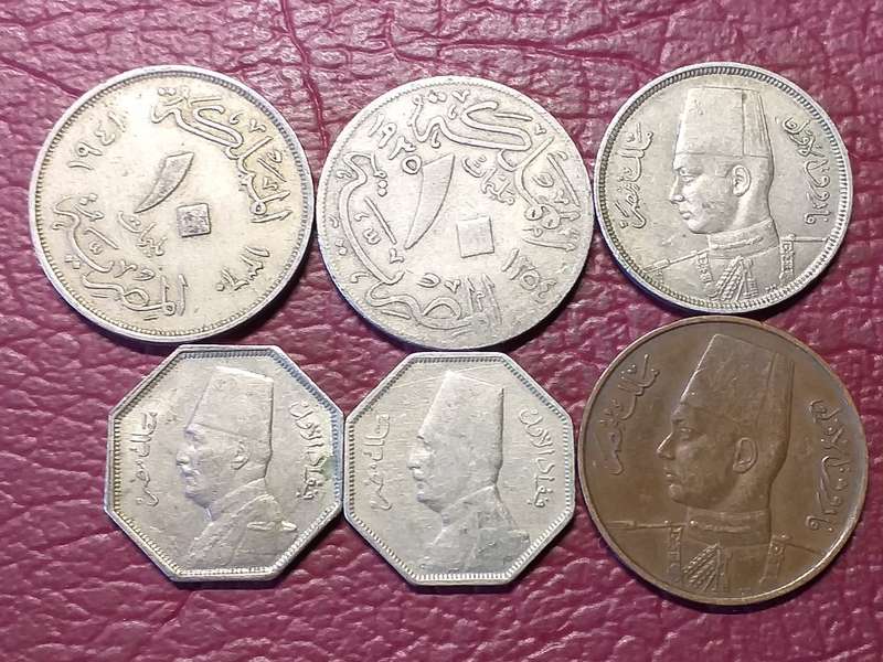 6 COINS FROM EGYPT