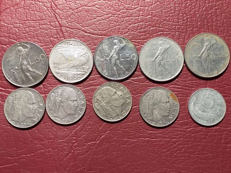 10 COINS FROM ITALY [Bid per coin to take all]