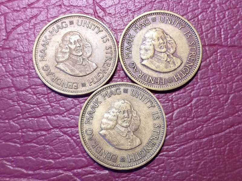 3 x 1961 RSA HALF CENT [Bid per coin to take all]