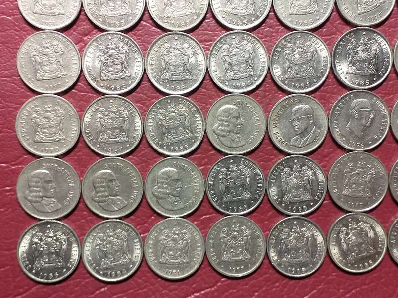 A LOT OF 48 RSA NICKEL 5 CENTS - [Bid per coin to take all]
