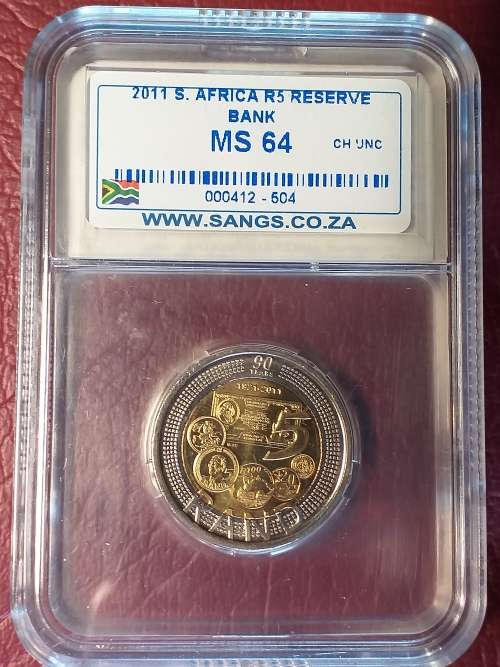 2011 RSA R5 RESERVE BANK - SANGS GRADED MS 64