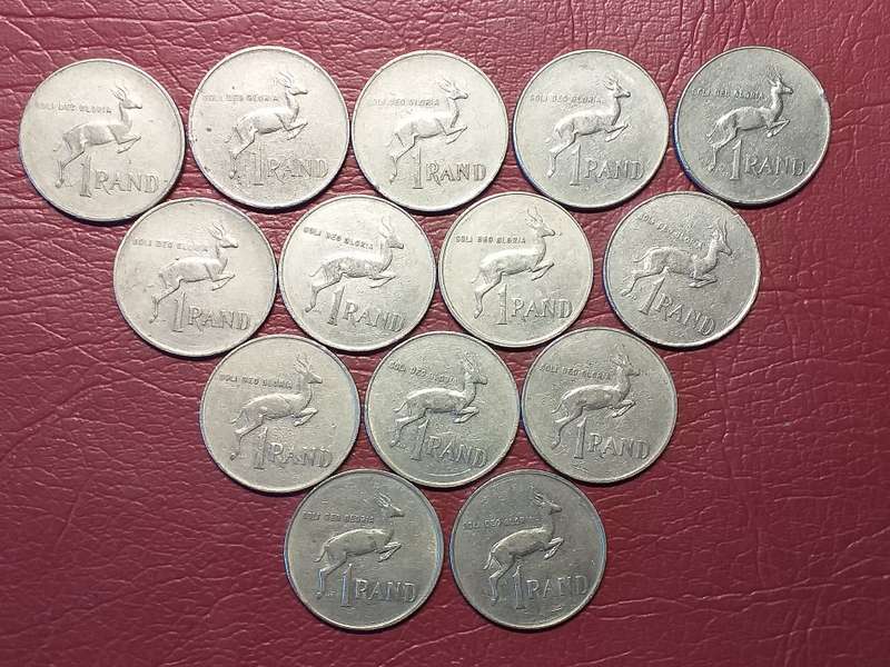 A LOT OF 14 RSA NICKEL R1 COINS - DIFFERENT DATES - [Bid per coin to take all]
