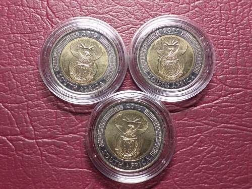 3 x 2015 RSA R5 - GRIQUA TOWN - UNC - [Bid per coin to take all]