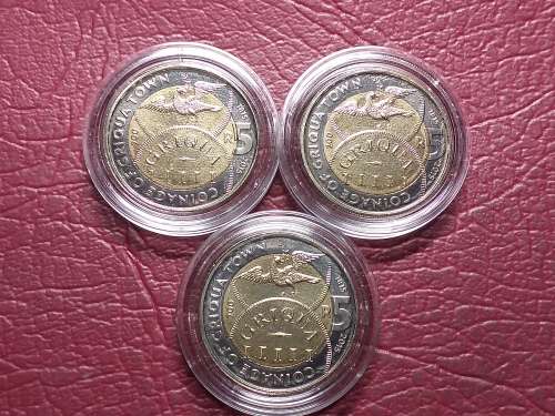 3 x 2015 RSA R5 - GRIQUA TOWN - UNC - [Bid per coin to take all]