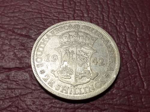 1942 SA UNION SILVER 2.5 SHILLINGS