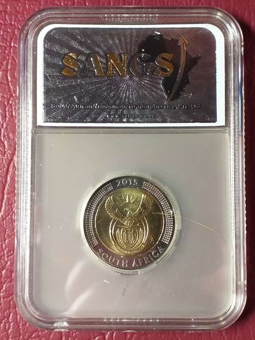 2015 RSA R5 COINAGE OF GRIQUA TOWN - SANGS GRADED MS 64