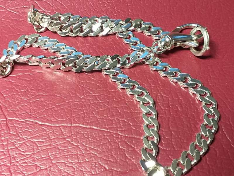 LOVELY GENUINE SOLID STERLING SILVER NECKLACE. EXCELLENT CONDITION [47 g] - A RELIST OF NON PAYMENT