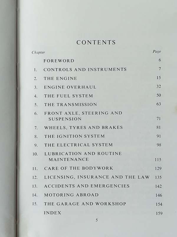 THE FORD POPULAR OWNERS-DRIVER HANDBOOK BY LEONARD HOLMES IN VERY GOOD CONDITION - RARE - 160 PAGES
