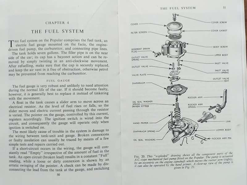 THE FORD POPULAR OWNERS-DRIVER HANDBOOK BY LEONARD HOLMES IN VERY GOOD CONDITION - RARE - 160 PAGES