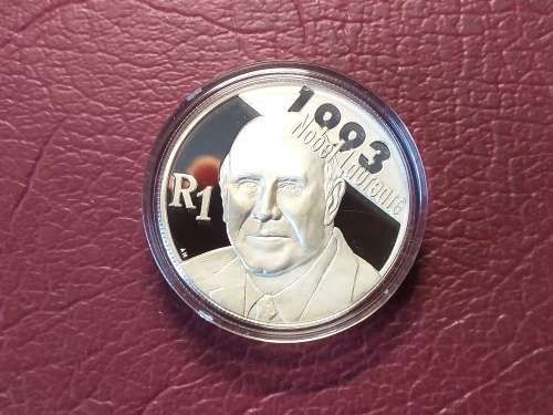 2007 SILVER PROOF PROTEA R1 CAPSULED - FW DE KLERK