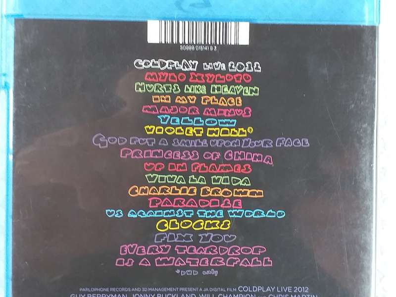 COLDPLAY LIVE 2012 -  2 x DVD's