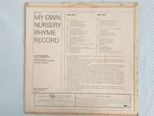 My Own Nursery Rhyme Record - [A Relist of Non Payment]