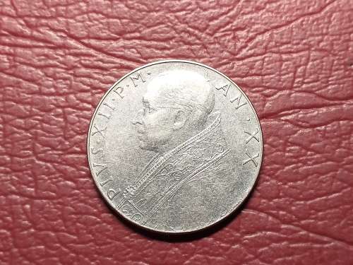 1958 Vatican City 100 Lire - Pivs XII