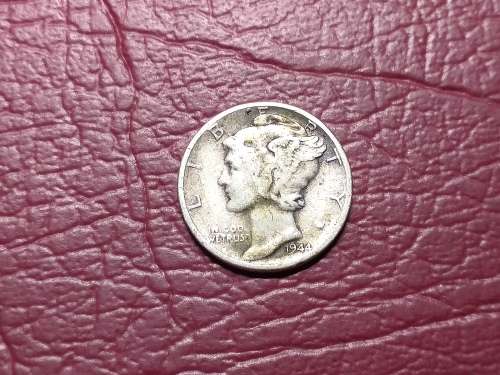 1944 USA SILVER 1 Dime "Mercury Dime"