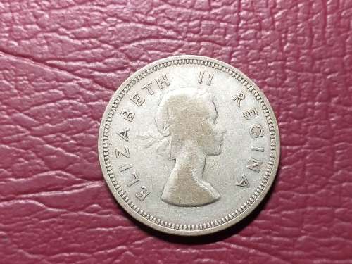 1960 SA UNION SILVER 2 SHILLINGS