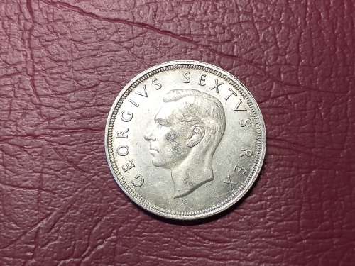 1948 SA UNION SILVER 5 SHILLINGS - [CROWN]