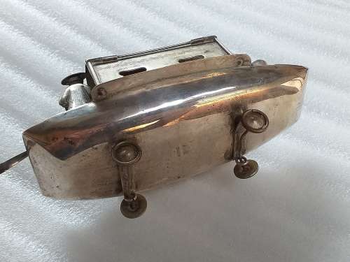 LOVELY UNIQUE SILVER PLATED ORNAMENT - [L : 14,5 cm x 7 cm x 8,5 cm]