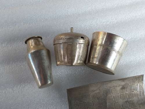 LOVELY UNIQUE SILVER PLATED ORNAMENT - [L : 14,5 cm x 7 cm x 8,5 cm]