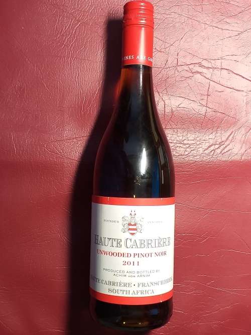 2011 HAUTE CABRIERE 750 ml UNWOODED PINOT NOIR - SEE DESCRIPTION