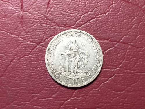 1955 SA UNION SILVER SHILLING