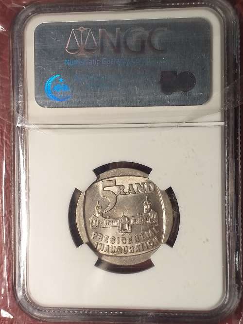 1994 RSA 5 RAND INAUGURATION - NGC GRADED MS 61