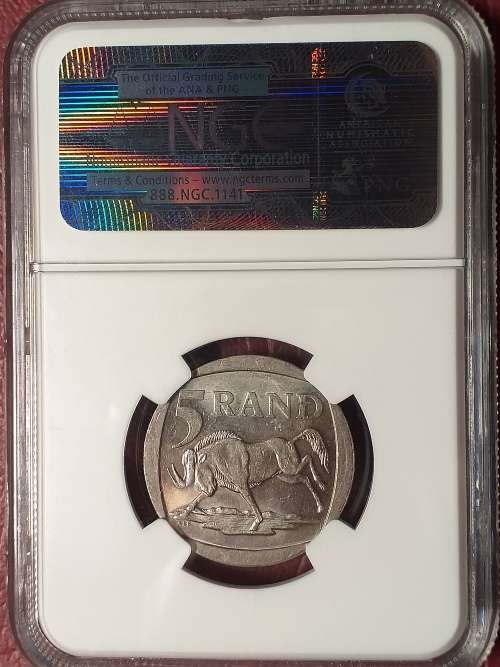 2000 RSA 5 RAND - NELSON MANDELA - NGC GRADED MS 63