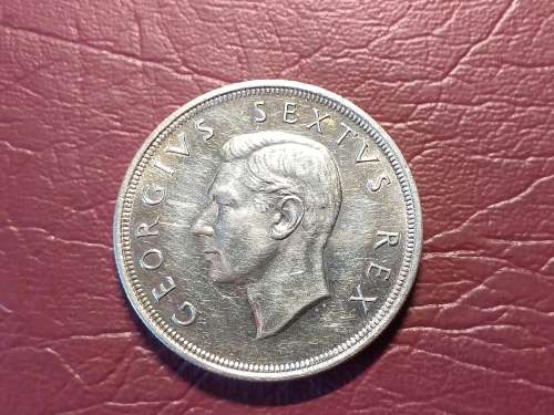 1951 SA UNION SILVER 5 SHILLINGS