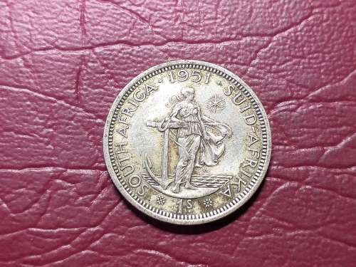 1951 SA UNION SILVER SHILLING